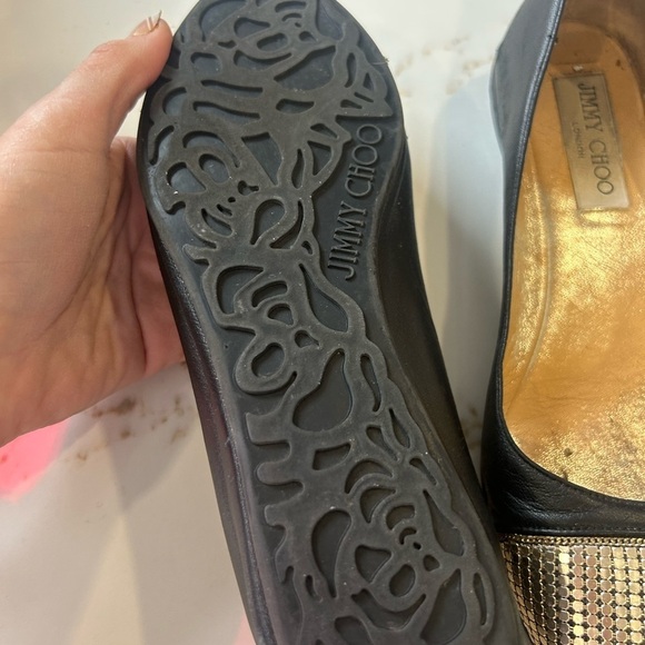 Jimmy Choo rhinestone capped ballet flats size 36.5 - Picture 3 of 7